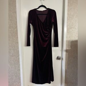 Velvet Burgundy Velvet Dress